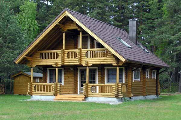 Интерьер деревянного дома в современном стиле