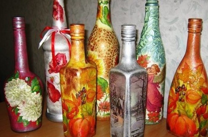 Поделки из стеклянных бутылок что можно сделать своими руками-23