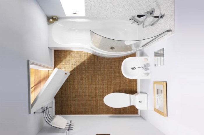 Дизайн маленькой ванной комната- Господство белого цвета в дизайне маленькой ванной